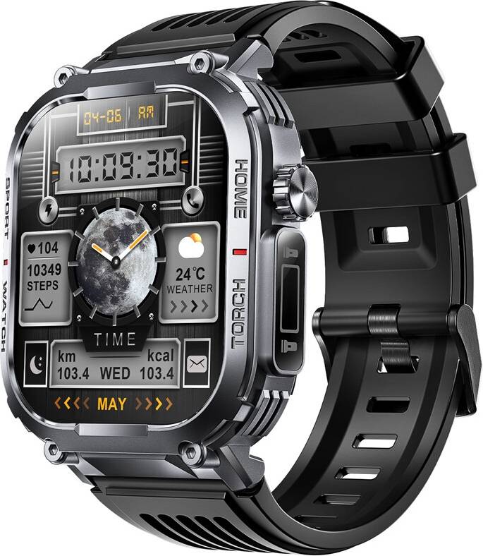 STOYOTU Smart Watch Men Waterproof With Compass LED Flashlight