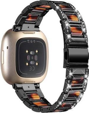Fitbit Sense Versa 3 Rhinestone Block Watch Strap