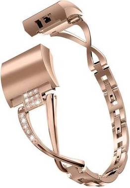 Fitbit Charge 5 X-Shaped Rhinestone Watch Strap