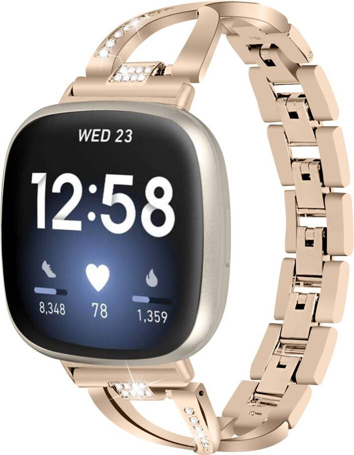 Compatible Fitbit Versa 3 Metal Strap