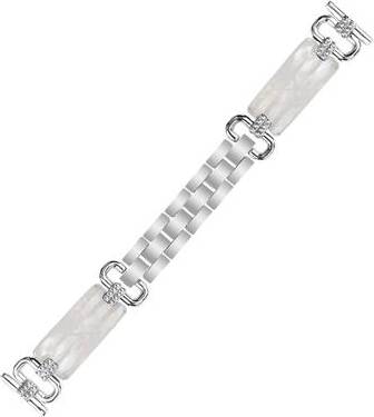 Garmin Move 3 Resin Rhinestone Watch Band Silver