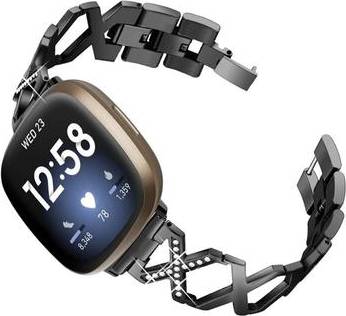 Fitbit Sense Versa 3 Rhinestone X-Style Watch Strap