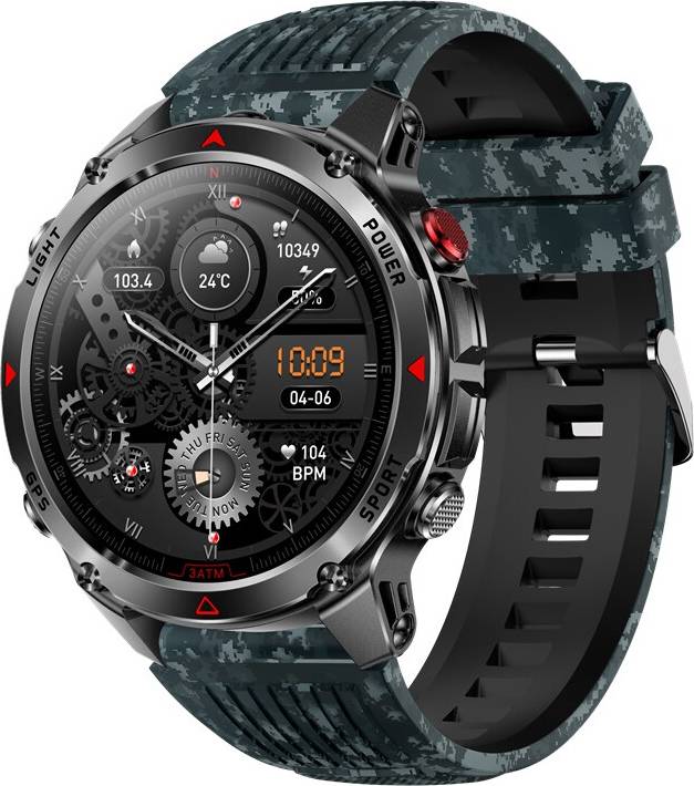 STOYOTU Smart Watch LED Flashlight 2.01 HD AMOLED Screen