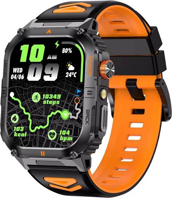 Typecat Military Smartwatch with LED Flashlight