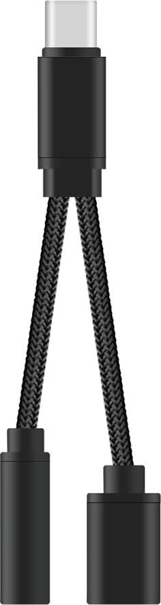 Inoomp 2 In 1 USB-C To 3.5mm Audio Adapter Cable