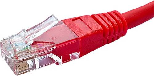 Cablenet Cat5e RJ45 Red U UTP PVC Patch 8m