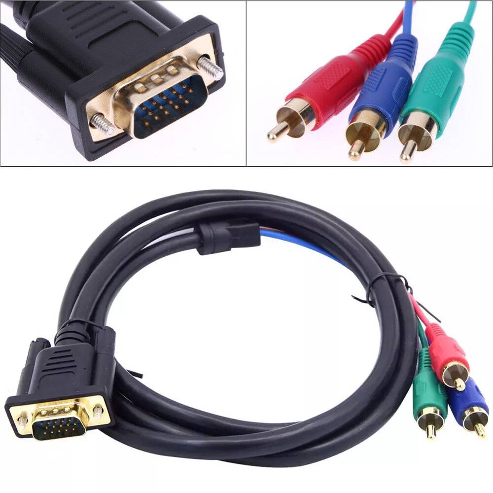 Male To Tv 3 Rca Male Audio Video Adapter Cable
