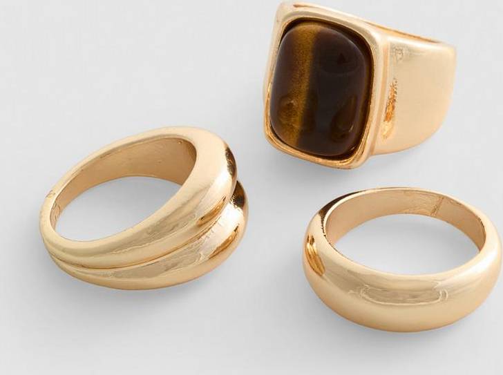3pk Statement Rings