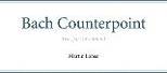 Bach Counterpoint