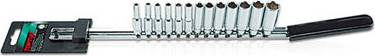 Toptul Deep Socket Set 13Pc 1/4 Inch Drive 4-14mm Chrome Socket Bit