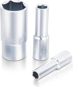 Toptul 15mm 6Pt Deep Standard Socket Bit 3/8 Inch Square Drive Head Socket Bit