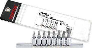 Toptul Star Bit Socket Set 8Pc 1/4 Inch Drive Socket Bit