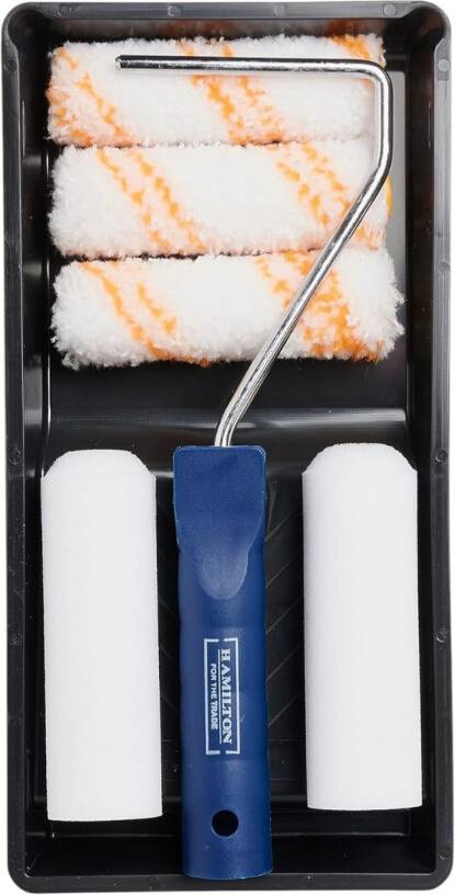 Hamilton 4 Inch Mixed Mini Paint Roller Kit 7-pc