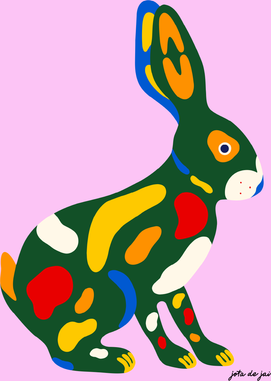 Paper Collective Rabbit 70x100 cm Poster