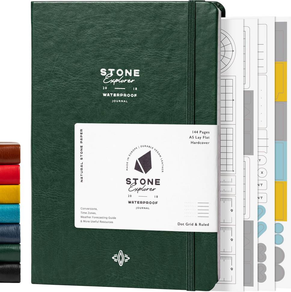Journal Explorer Notebook A5 Waterproof Paper Field 144 Pages
