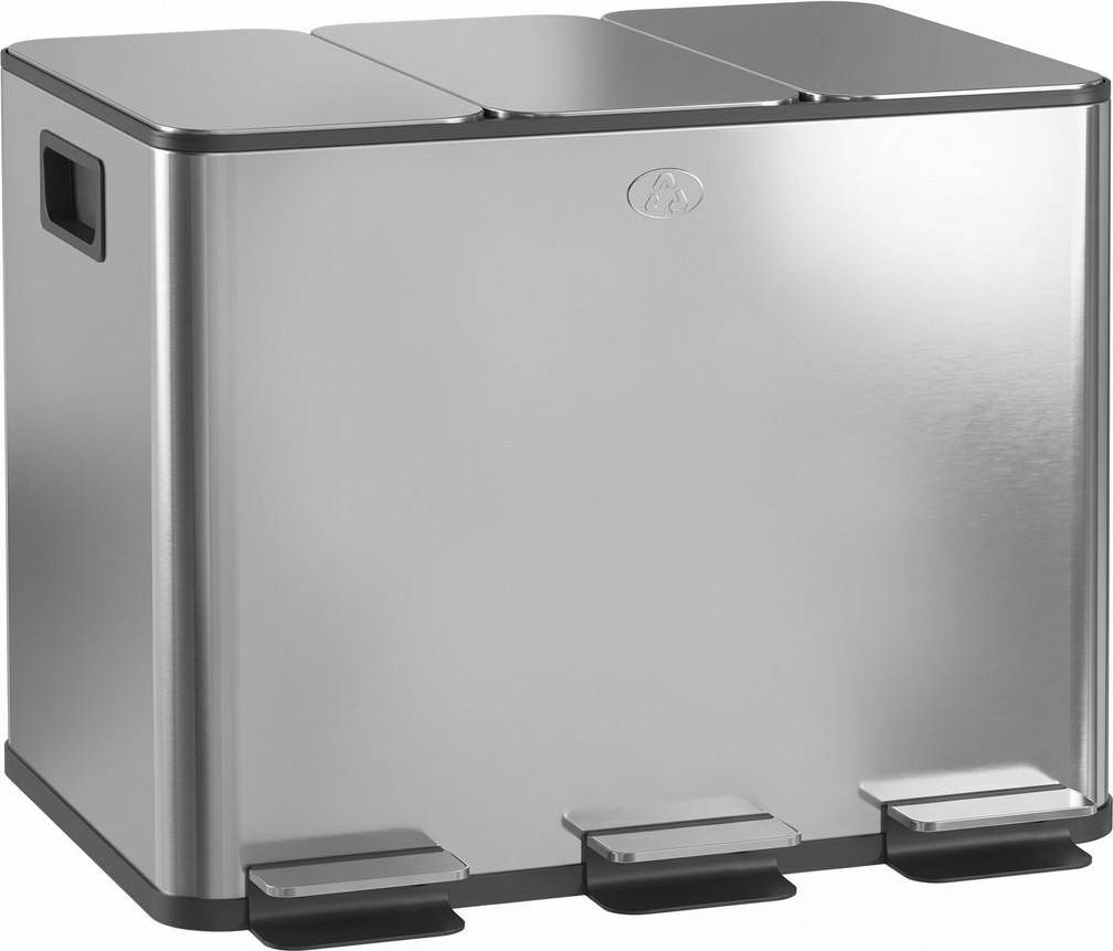 Mülleimer Silber