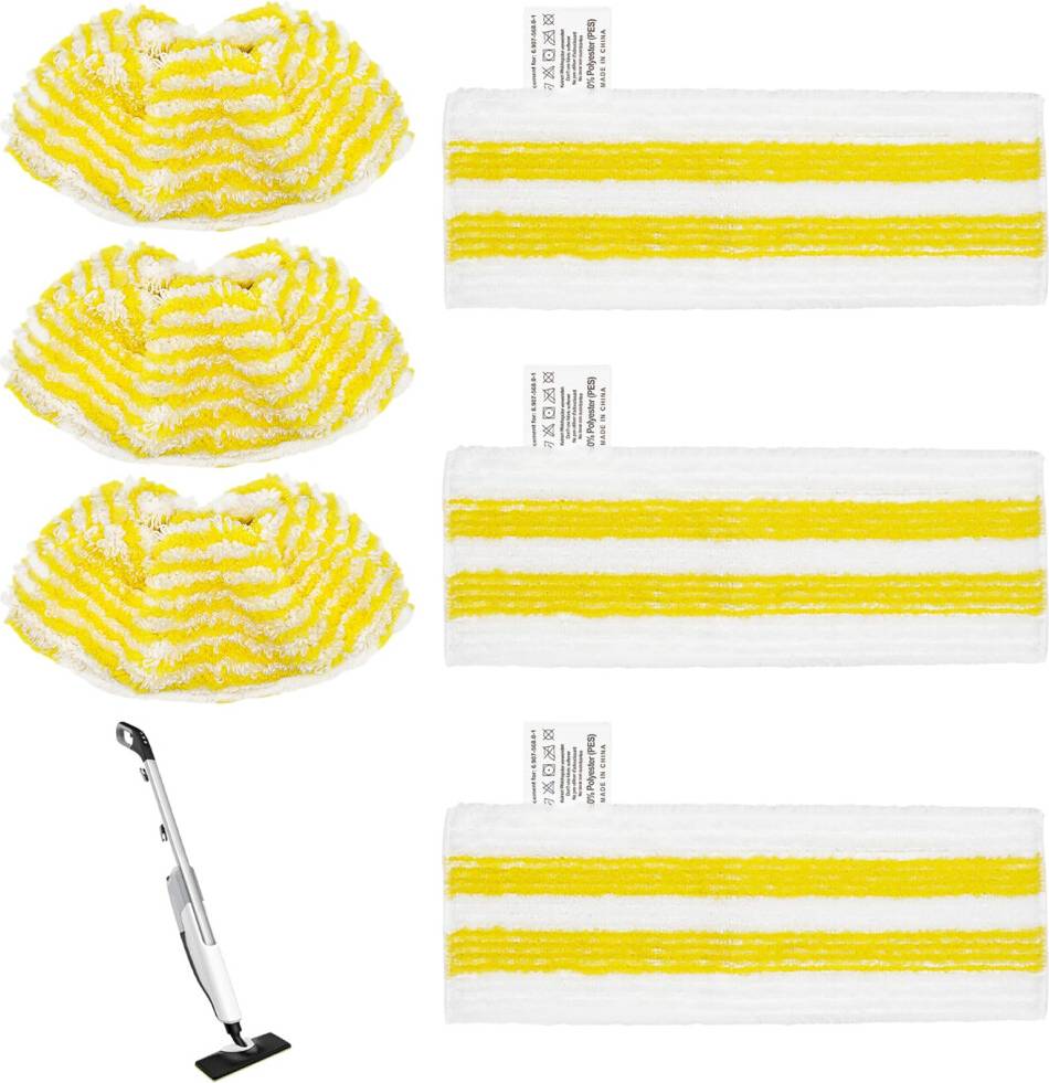 Sc 4 easyfix 6Pcs Microfibre Steam Cleaner Pads Set