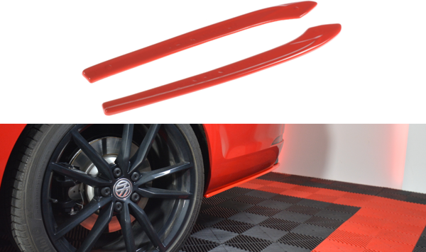 Maxton Rear Side Splitters V.2 VW Golf 7 R Variant Facelift