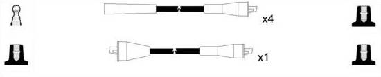 HT Ignition Leads Cable Set