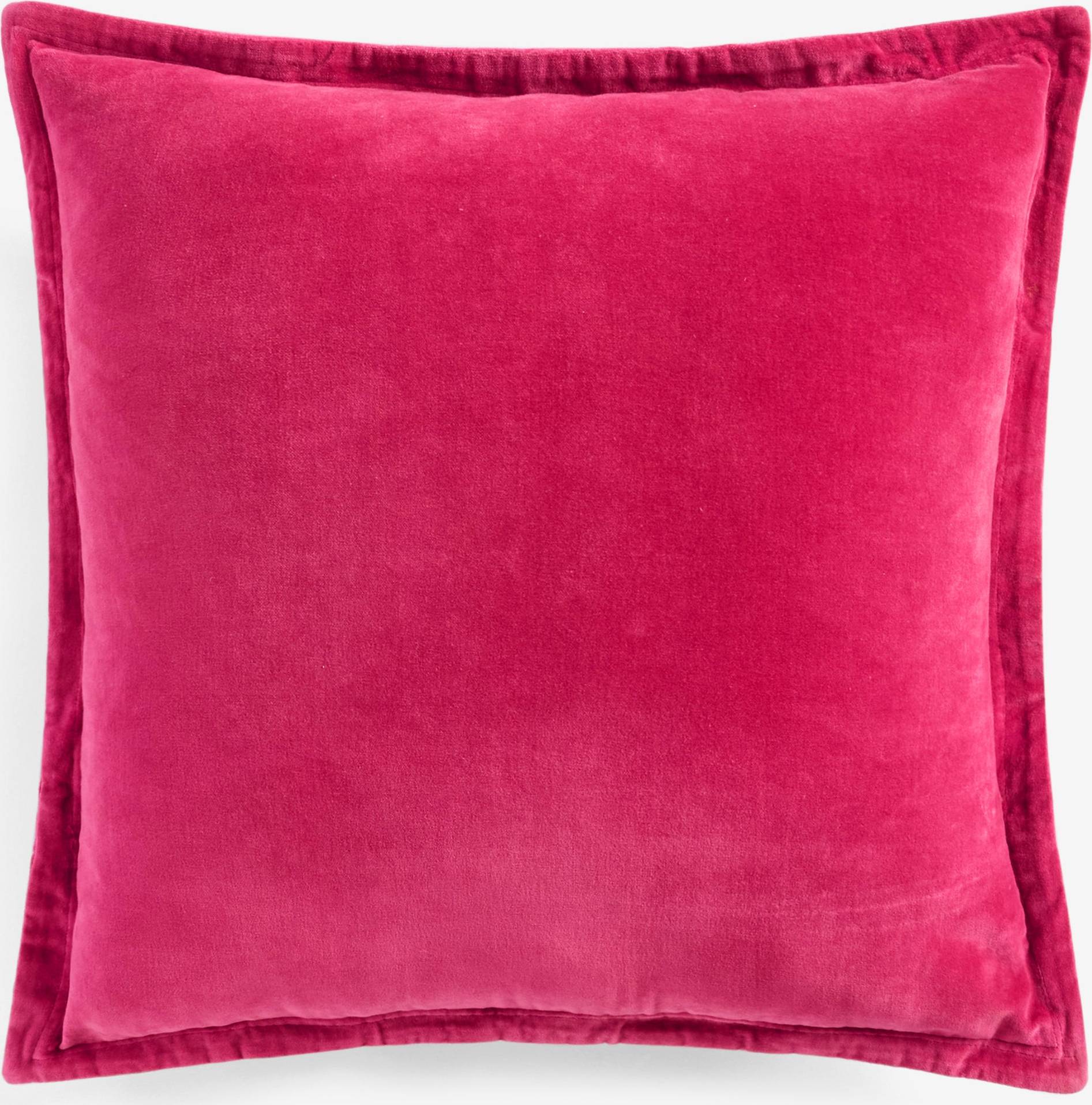 French Connection Washed Velvet Cushion Raspberry Prydnadskudde Rosa (50x50cm)