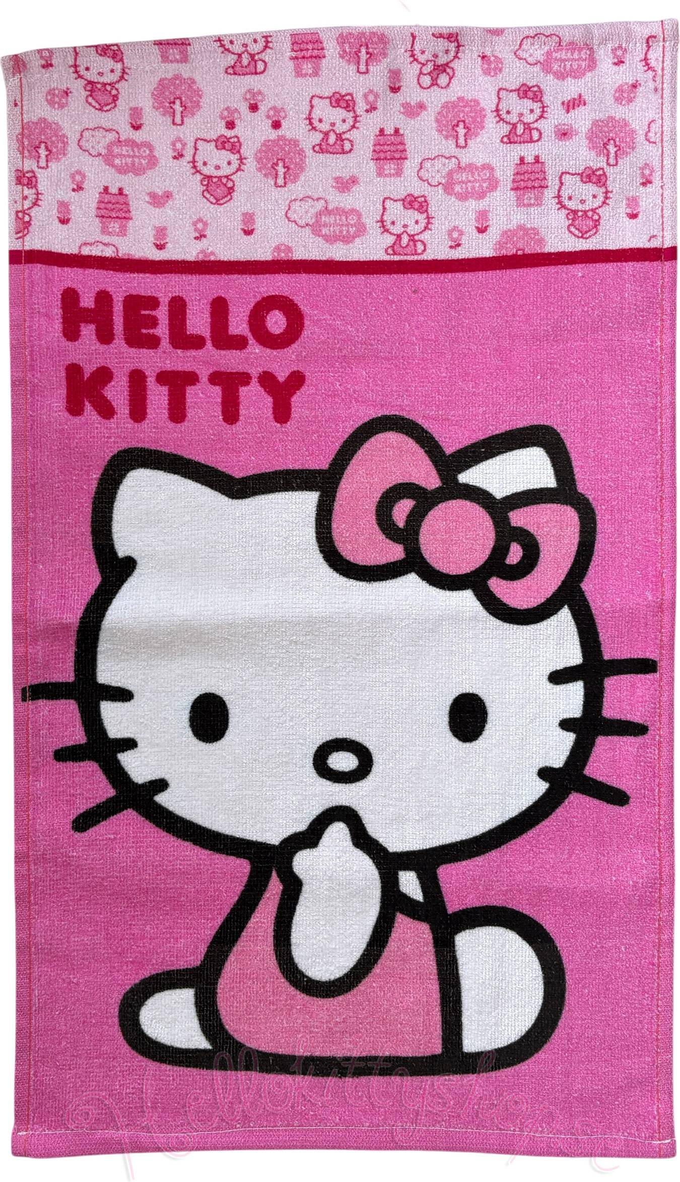 Hello Kitty Rosa Handduk 30 x 50 cm Handduk Rosa, Röd