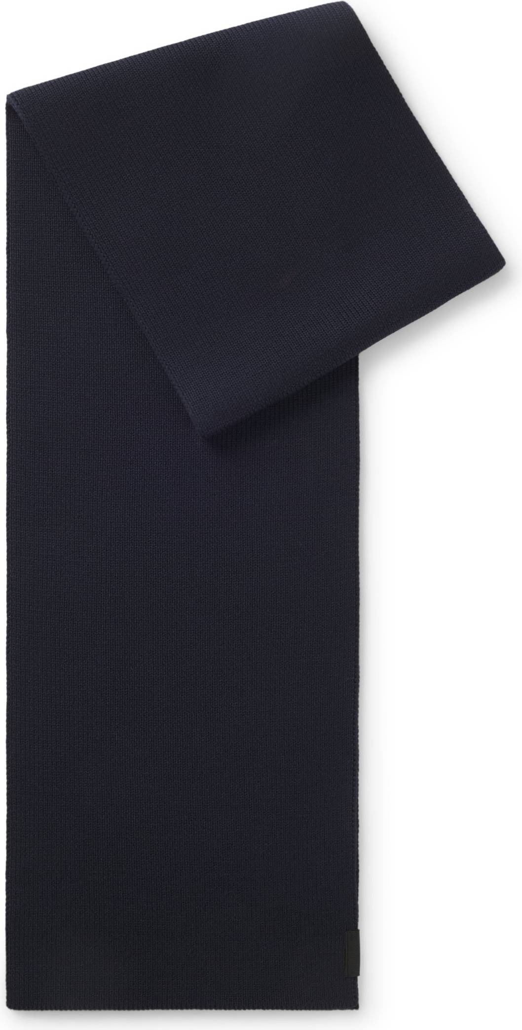 HUGO Cotton Scarf With Ribbed Structure