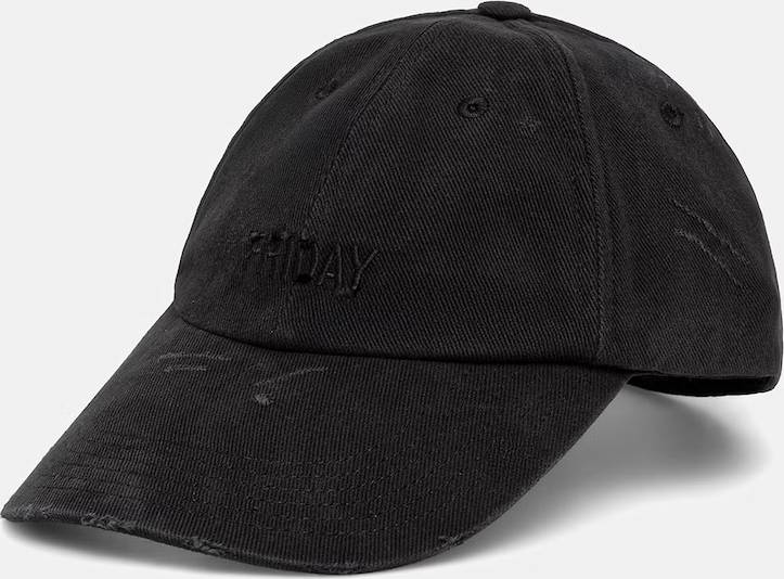 VETEMENTS Friday Distressed Cap Bomuld - Sort