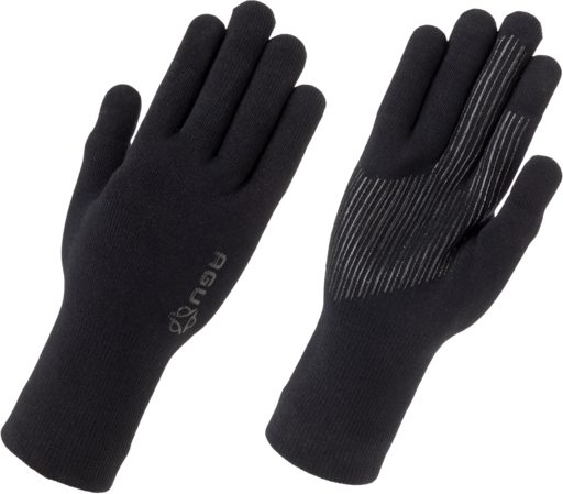 Merino Knit Cykelhandsker - Sort