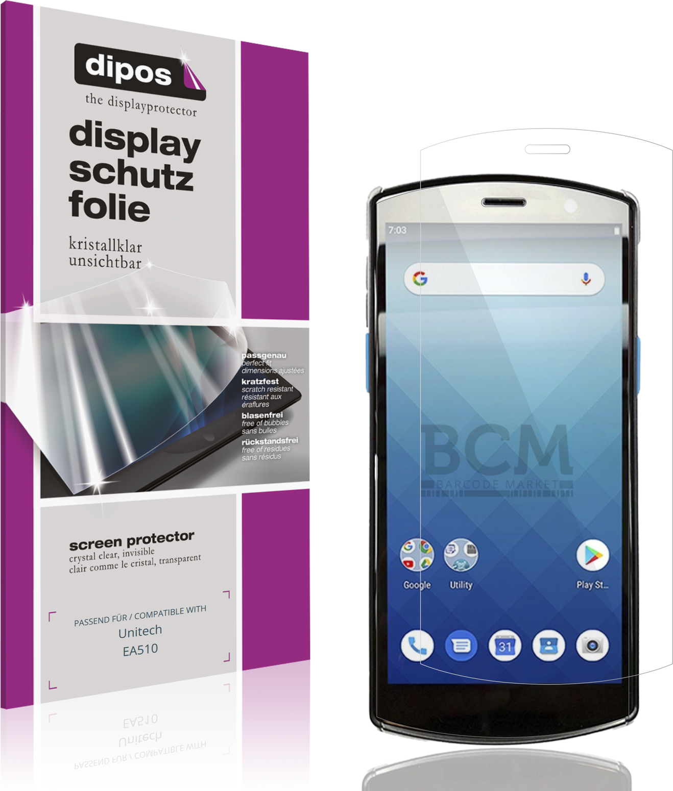 Dipos Screen Protector For Unitech Ea510