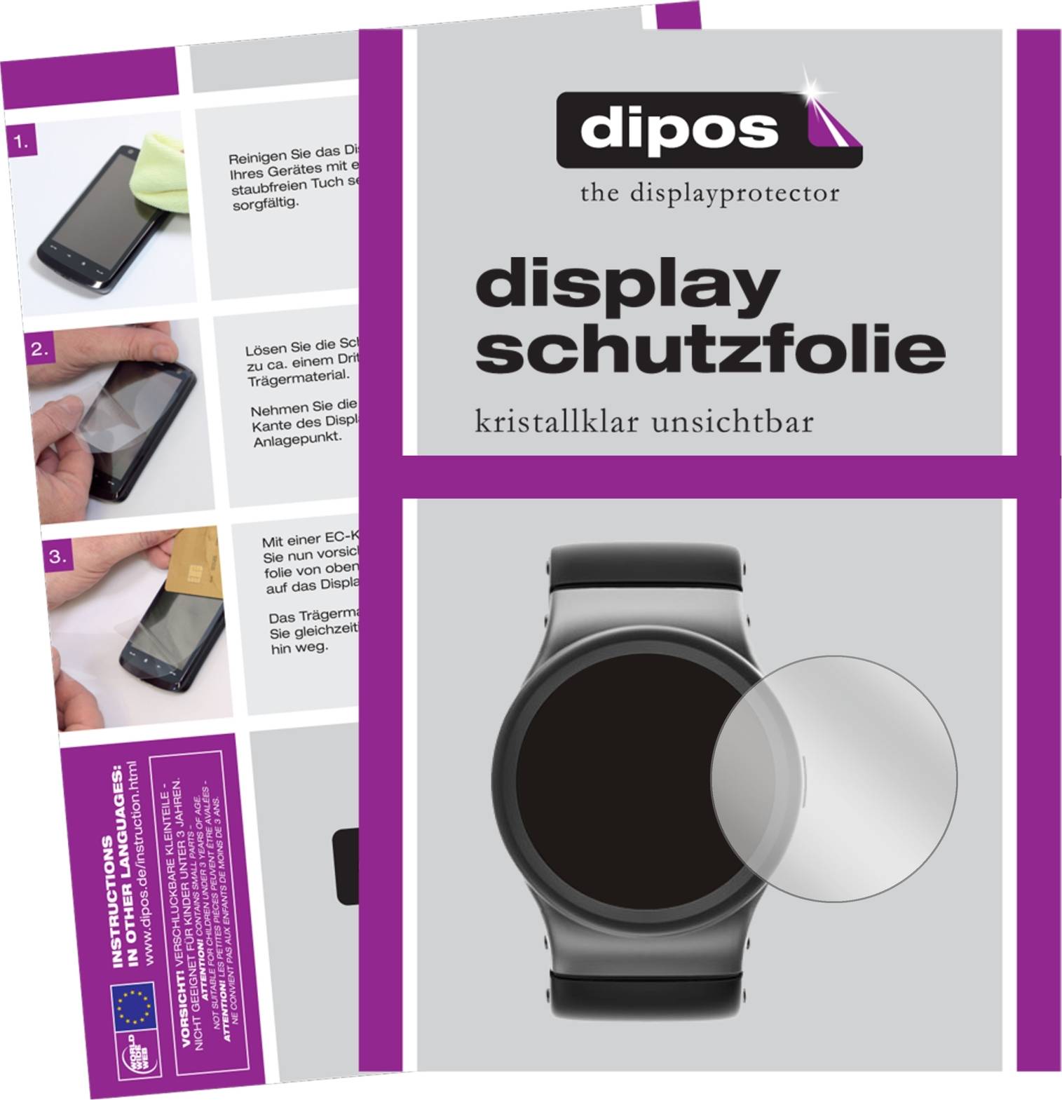 Dipos Screen Protector For 39 Mm Diameter Watch