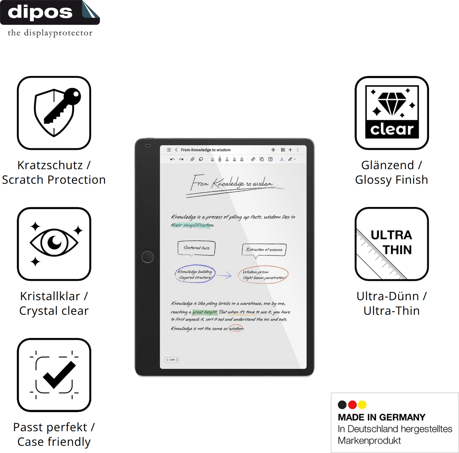 Dipos Screen Protector For Tcl Note A1 Nxtpaper