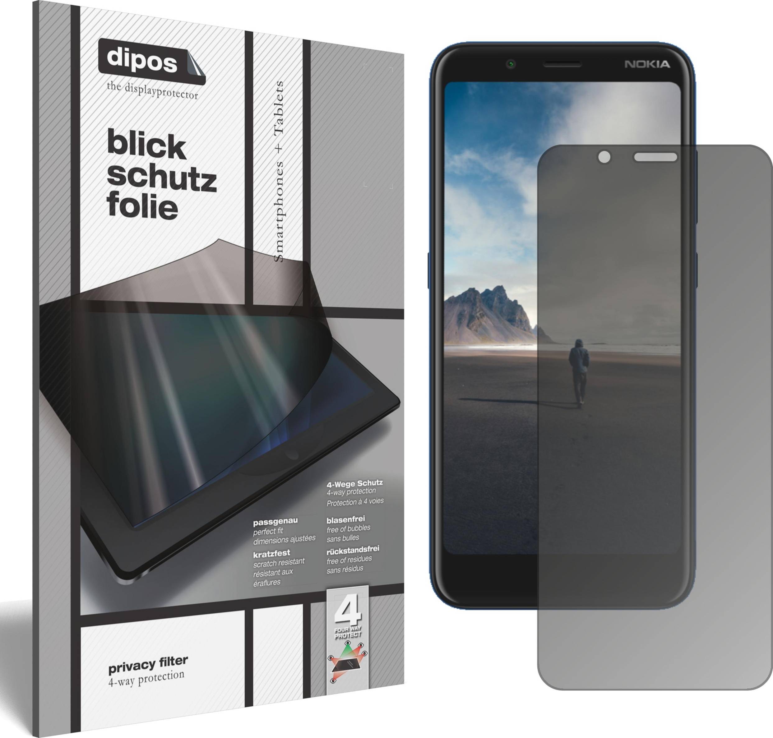Dipos Screen Protector For Nokia C2 Tennen Privacy Filter