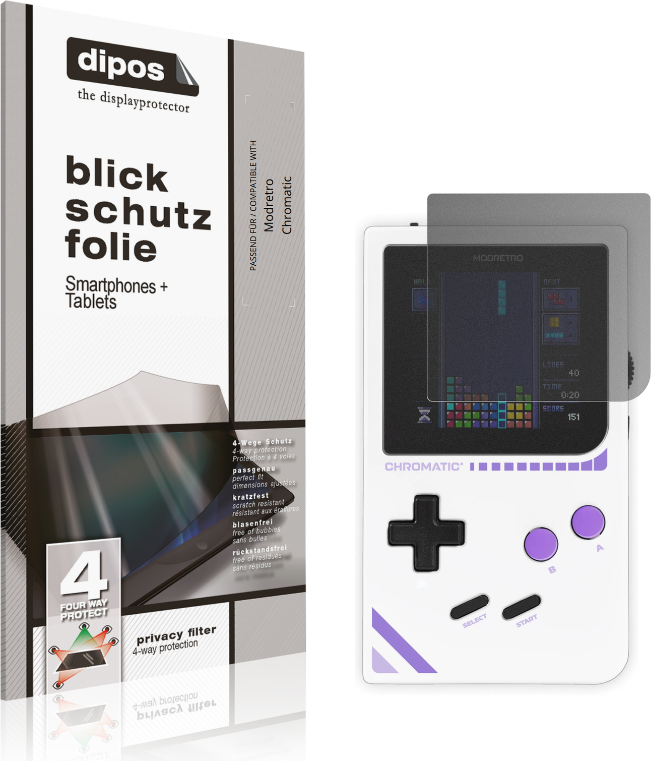 Dipos Screen Protector For Modretro Chromatic Privacy Filter