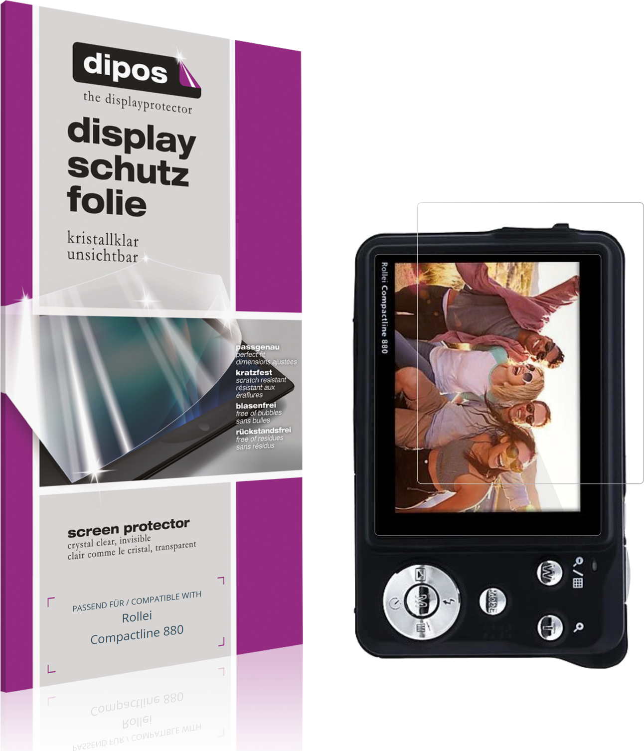 Dipos Screen Protector For Rollei Compactline 880