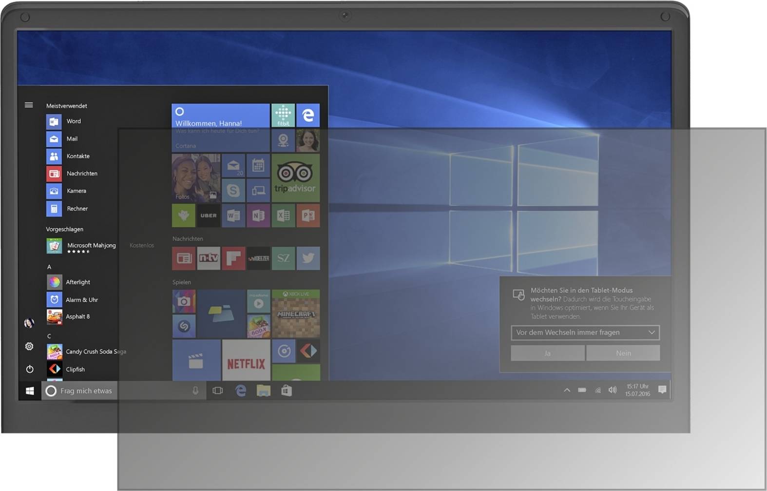 Dipos Screen Protector For Odys Trendbook Next Privacy Filter