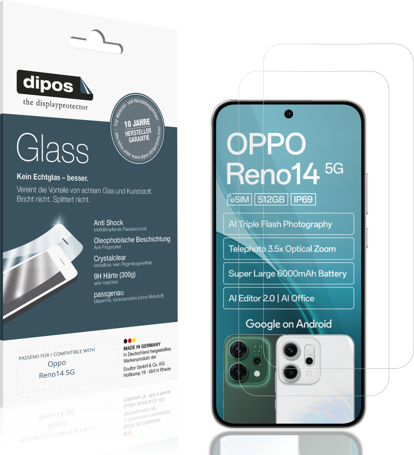 Oppo reno14 Dipos Screen Protector For Oppo Reno14 5G