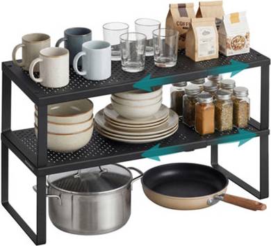 Songmics Spice Rack Extendable Cupboard Organiser