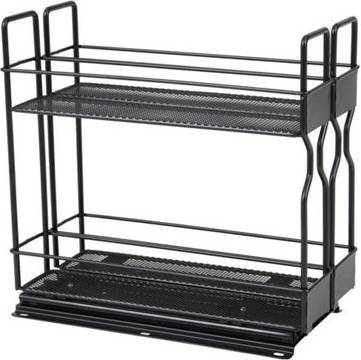 B&Q Spice Rack Organizer 2 Tier Pull Out