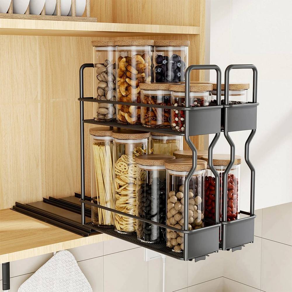 Eonlion 2 Tier Pull Out Spice Rack