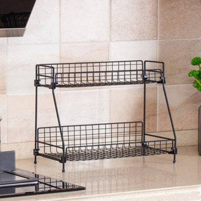 B&Q 2 Tier Kitchen Spice Rack Organizer
