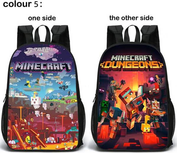 Minecraft Backpack Double-Sided 2022