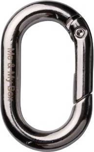 Oval Sølv Keyhanger Silver