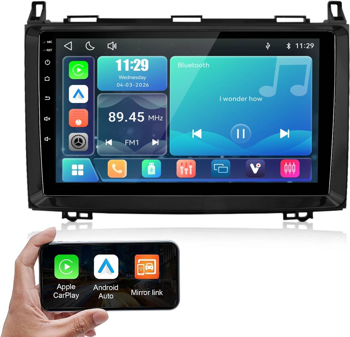 Carplay Hexinex 9 Inch Linux System Autoradio Carplay