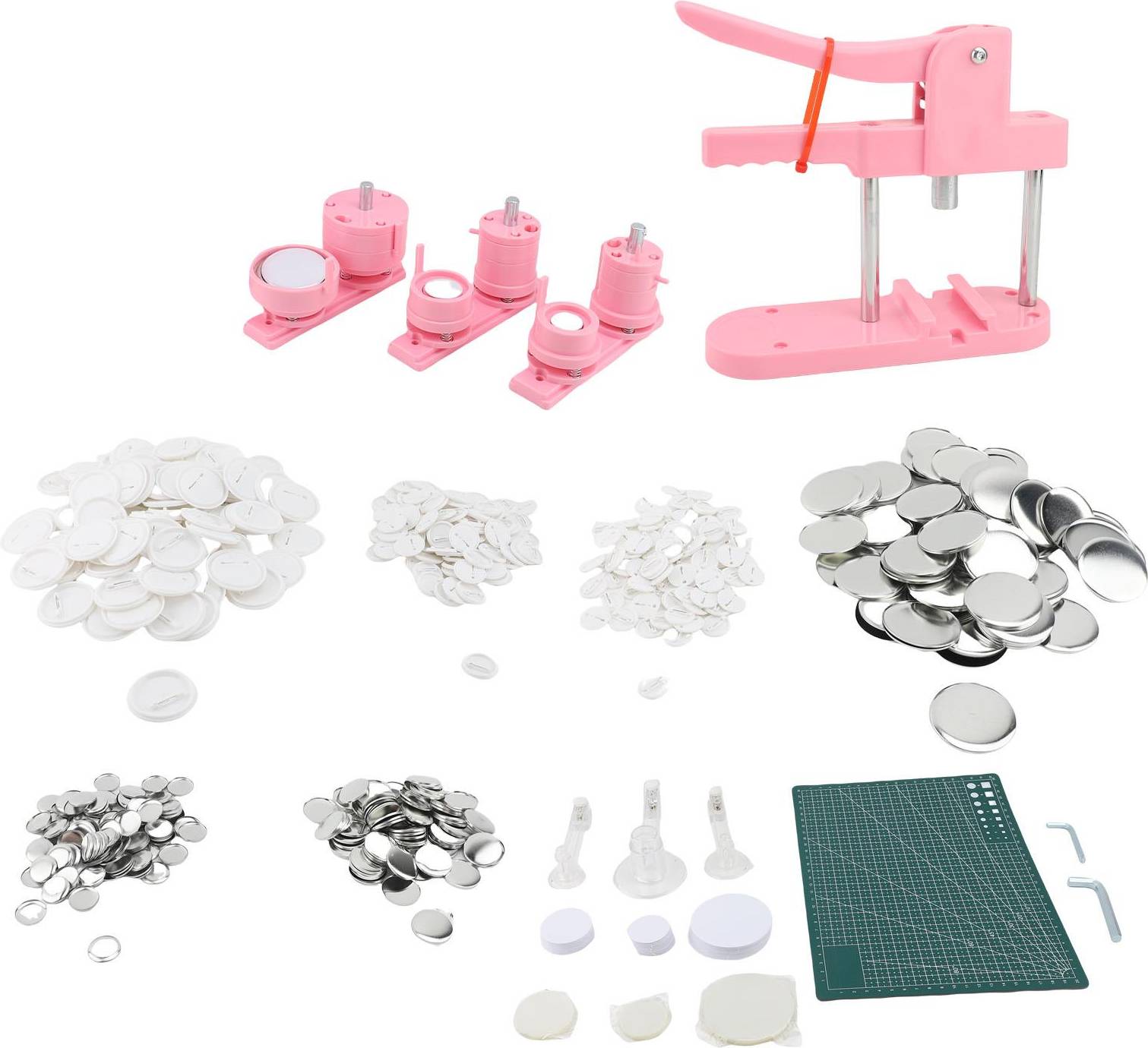 Round Pin Button Maker Machine with Film