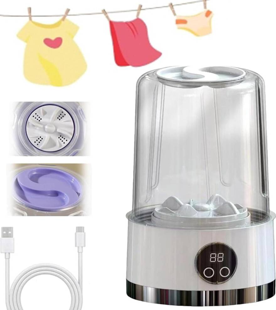 Mini Portable Washing Machine - White