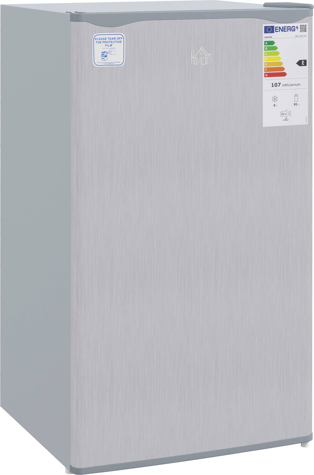 Under counter fridge freezer Homcom Under Counter Fridge Freezer 91L