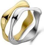 Victoria Ringset Guld Silverfärg 2-Pack