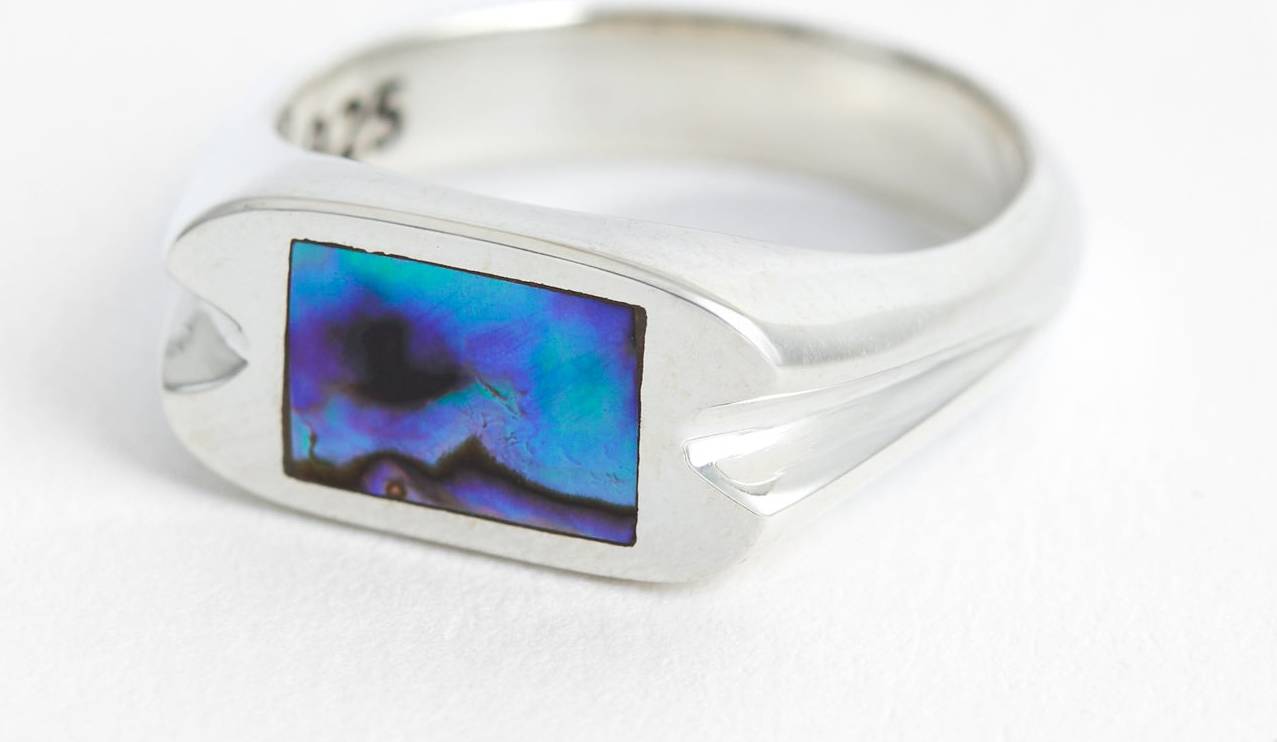Signet ring silver Maple Danny Signet Ring Silver