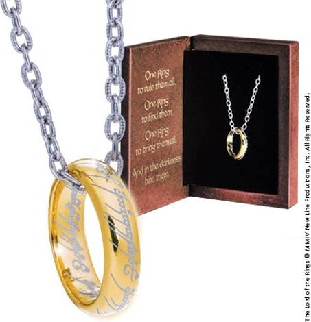 The Noble Collection One Rings Sterling Silver