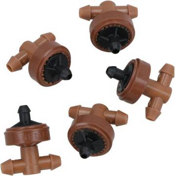 AB Tools Micro In Line Pressure Compensating Dripper 4 Lph 5 Pc